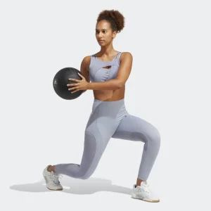 Conjunto deportivo ADIDAS de top sujetador y leggings para entrenamiento de mujer.